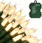18ft Christmas LED String Lights, Waterproof Timer Lights