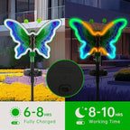 2-Pack Solar Pathway Lights, Waterproof LED Driveway Lights