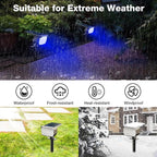 Solar Yard Spotlights 4-Pack, LED