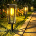 6-Pack Solar Path Lights, Outdoor Driveway LED