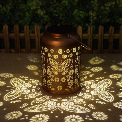 Mothers Day Gifts for Women Mom Grandma, Birthday Gifts Butterfly Solar Lights Outdoor Waterproof, Decoration Outside for Outdoor, Yard, Garden Decor Butterflies Solar Lantern