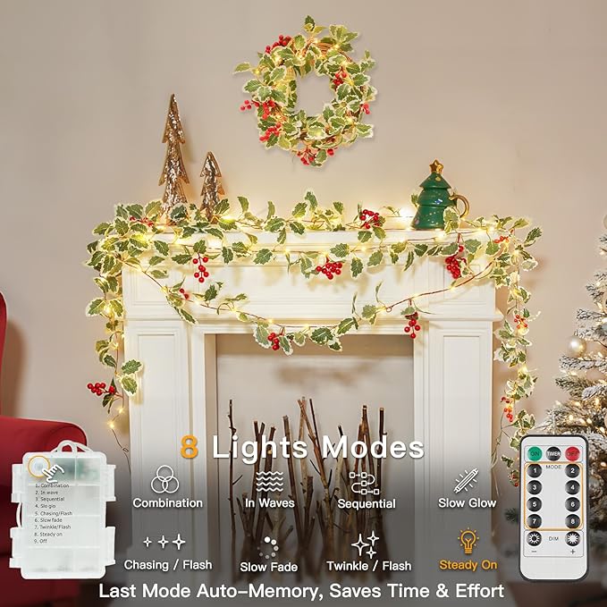 Christmas Fairy Lights, 5ft 40 LED Battery Twinkle Lights
