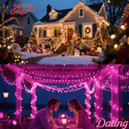 4-Pack 6ft Christmas LED String Lights, Waterproof Timer Lights