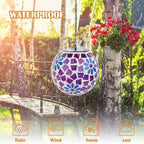 Mosaic Solar Hanging Lanterns, Classic Garden Decor