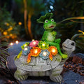 Solar Frog Statue Light, Yard Decor