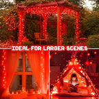 Christmas Patio String Lights, 33ft 100 LED Waterproof