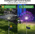 Solar Yard Path Lights 2-Pack, Waterproof