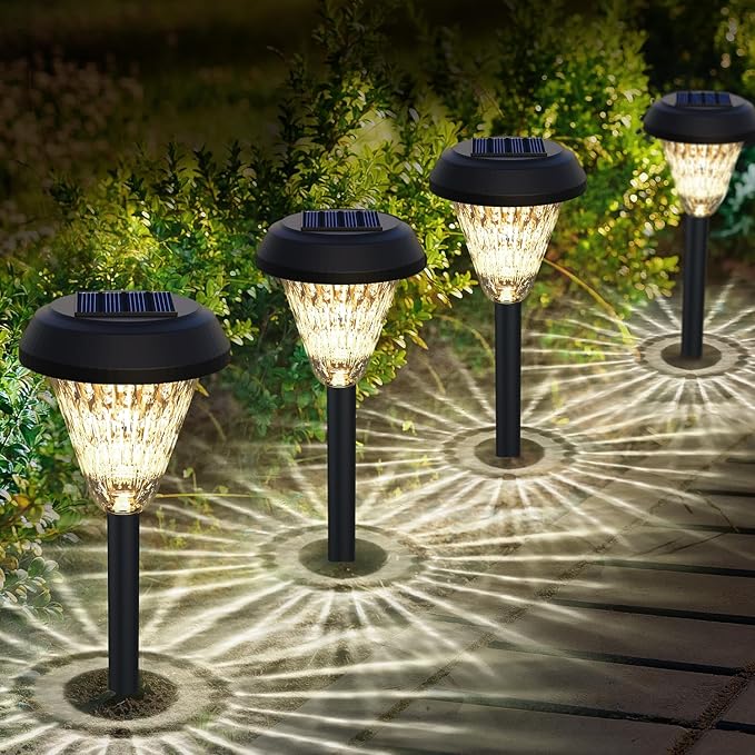 8-Pack Solar Landscape Lights for Garden
