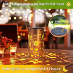 Hummingbird Solar Lantern Set 4-Pack, Charming Porch Lighting