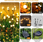 2-Pack Solar Pathway Lights, Waterproof LED Driveway Lights