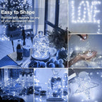 Christmas Yard String Lights 3-Pack, Waterproof