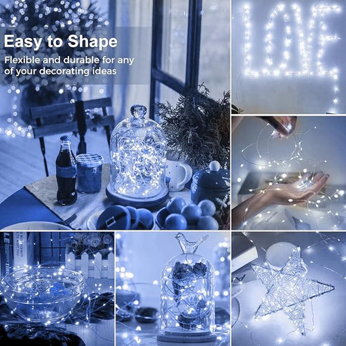 12-Pack Christmas String Lights, 7ft 20 LED Waterproof Twinkle Lights