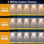 Motion Sensor Solar Fence Lights, White LED