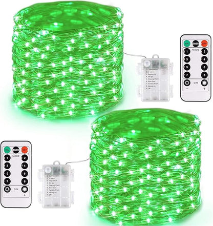 2-Pack Christmas String Lights, 132ft 400 LED Waterproof Twinkle Lights
