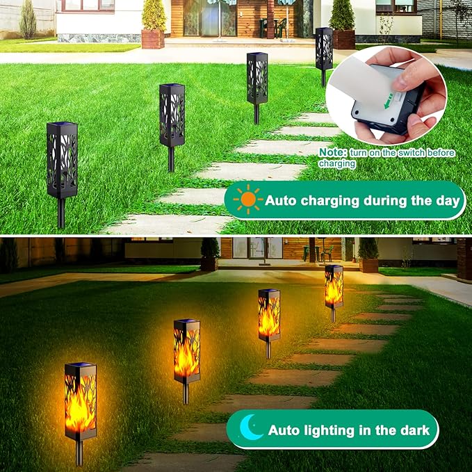 Solar Driveway Path Lights, Waterproof