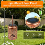 Hummingbird Solar Patio Lanterns, Classic Waterproof LED