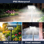 2-Pack Solar Path Lights, Outdoor Yard LED