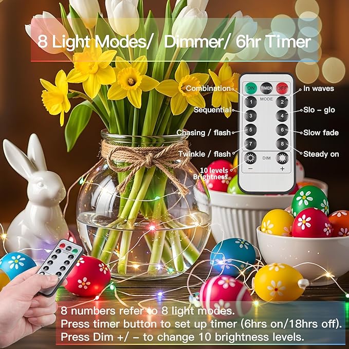Christmas Porch String Lights, 33ft 100 LED Waterproof