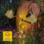 Backyard Solar Garden Lanterns, Metal Waterproof LED