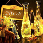 Wine Bottle Cork Fairy Lights 8-Pack, Solar LED