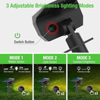 8-Pack 56 LED Solar Garden Spotlights, 3-Mode Waterproof