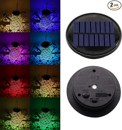 ZNYCYE Upgraded Replacement Solar Light Parts(Top Size 3.66 in, Bottom Size 2.76 in), 2 Pack 8 Colors Solar Replacement Top Parts Lantern Lids for Garden Patio Yard Outdoor Hanging Lanterns