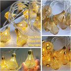 Christmas Porch String Lights, 10ft 20 LED Waterproof