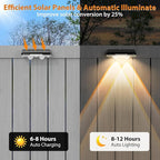 12-Pack Sleek Solar Stair Lights, Outdoor LED