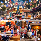 White Backyard String Lights, 16ft Weatherproof LED