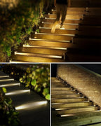 8-Pack Warm White Patio Solar Lights, Multi-Color Waterproof LED