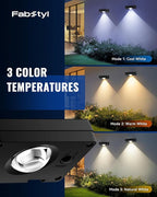 Sleek Solar Patio Lights 8-Pack, LED