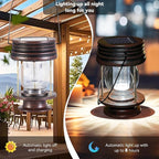 Solar Courtyard Lanterns 2-Pack, Yard Hanging LED Decor