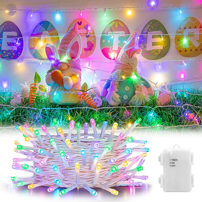 16.4ft White Fairy String Lights, Waterproof Backyard