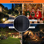 Solar Garden Lanterns 2-Pack, Porch Hanging LED Decor