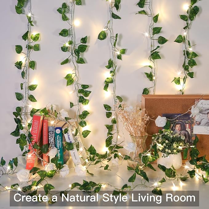 Warm White Patio String Lights, 33ft Weatherproof LED