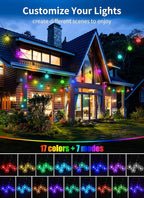 58ft Outdoor Edison String Lights, Weatherproof