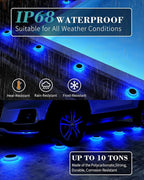 Solar Step Lights 6-Pack, Waterproof Patio