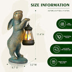Solar Rabbit Statue Light, Yard Decor