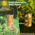 Elegant Hanging Solar Lanterns for Backyard, Waterproof LED