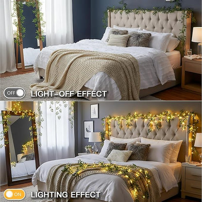 Warm White Patio String Lights, 12ft Weatherproof LED