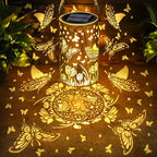 Solar Butterfly Lanterns, Yard Hanging LED Decor