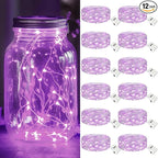 12-Pack Christmas Twinkle Lights, Waterproof for Patio