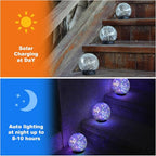 8-Pack Solar Pathway Lights, Waterproof LED Driveway Lights