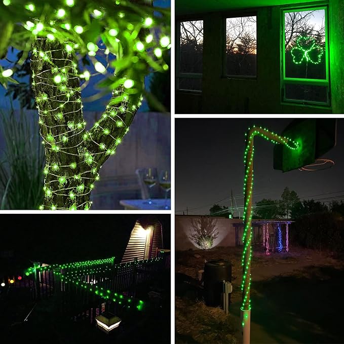2-Pack Halloween String Lights, 80ft 200 LED Timer