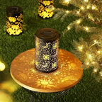Courtyard Solar Outdoor Lanterns, Metal Waterproof LED