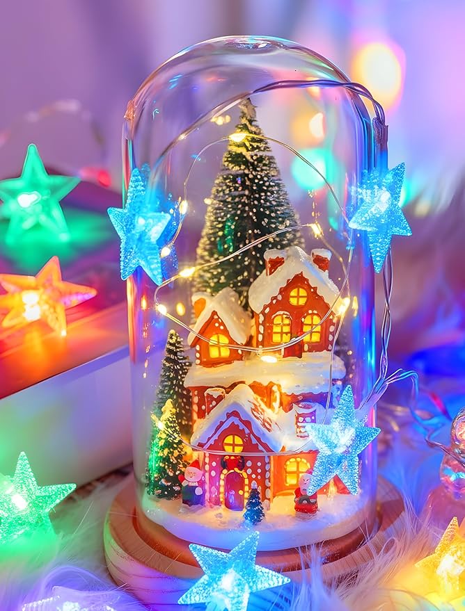 33ft Christmas LED String Lights, Waterproof Timer Lights
