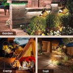 Classic Garden Solar Lanterns for Patio, Waterproof LED