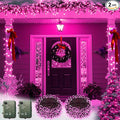 2-Pack Outdoor String Lights, 33ft Waterproof LED