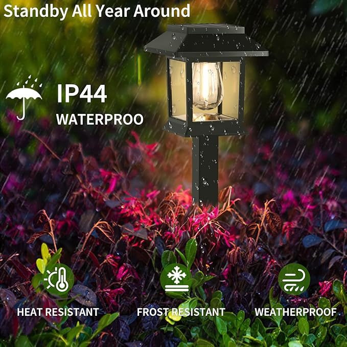 12-Pack Solar Landscape Lights for Yard