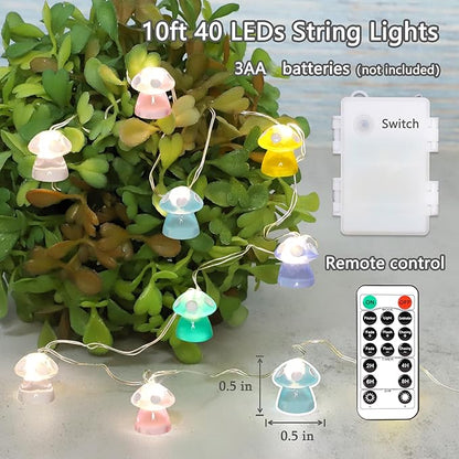 Outdoor String Lights, 10ft Waterproof LED